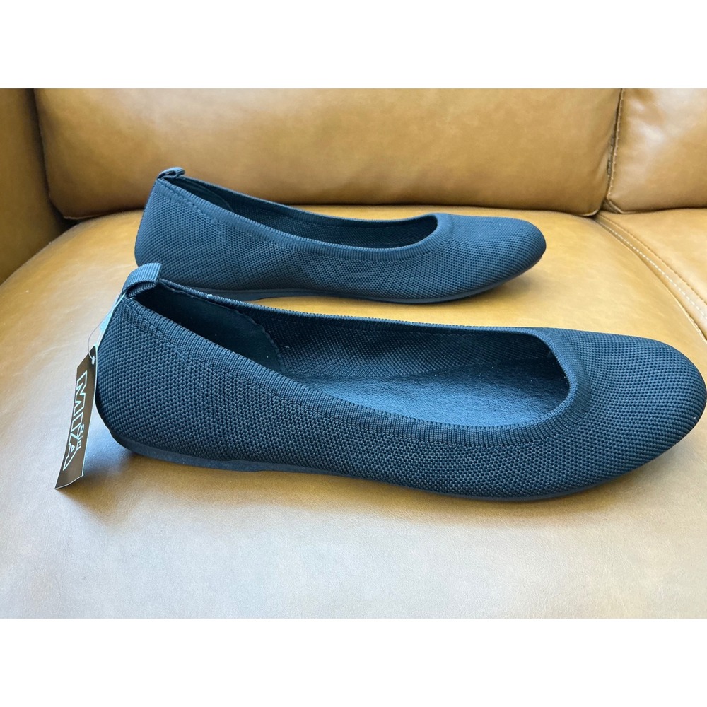 MIA Girl Caliste Ballet Flats Womens 11 Black New Knit Slip On GS19119449MG
